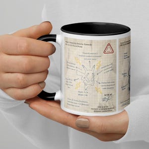 Vintage Pokémon Lab Notes Mug – Retro Anime Field Study Diagram Cup, Nerdy Gamer Gift, Kanto Professor Aesthetic Coffee Mug