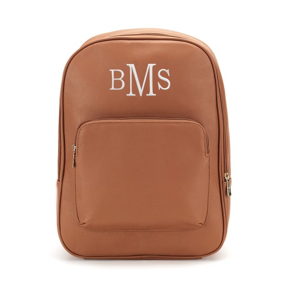 Camel Small Pebbled Leather Backpack Bag | VODKABLUE | SilkFred US