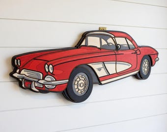 Sports Car - Layered Line Design - Digital File - My Custom Designs