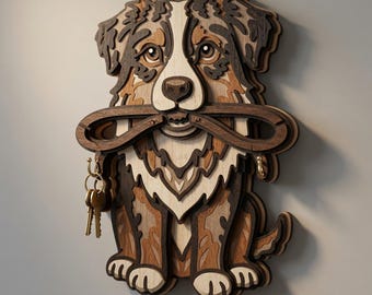 Hund Schlüsselhalter - Geschichtete Designs - Digitale Datei - Meine Sonderanfertigungen