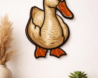Duck - Animal - Layered Line Design - My Custom Designs - Digital File