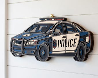 Police Car - Layered Design - Digital File - My Custom Designs