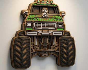 Monstertruck - Layered Designs - Digitale Datei - Meine Sonderanfertigungen