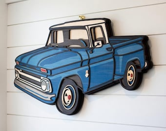 70s Truck - Layered Line Designs - Vehicle - Digital File - My Custom Designs