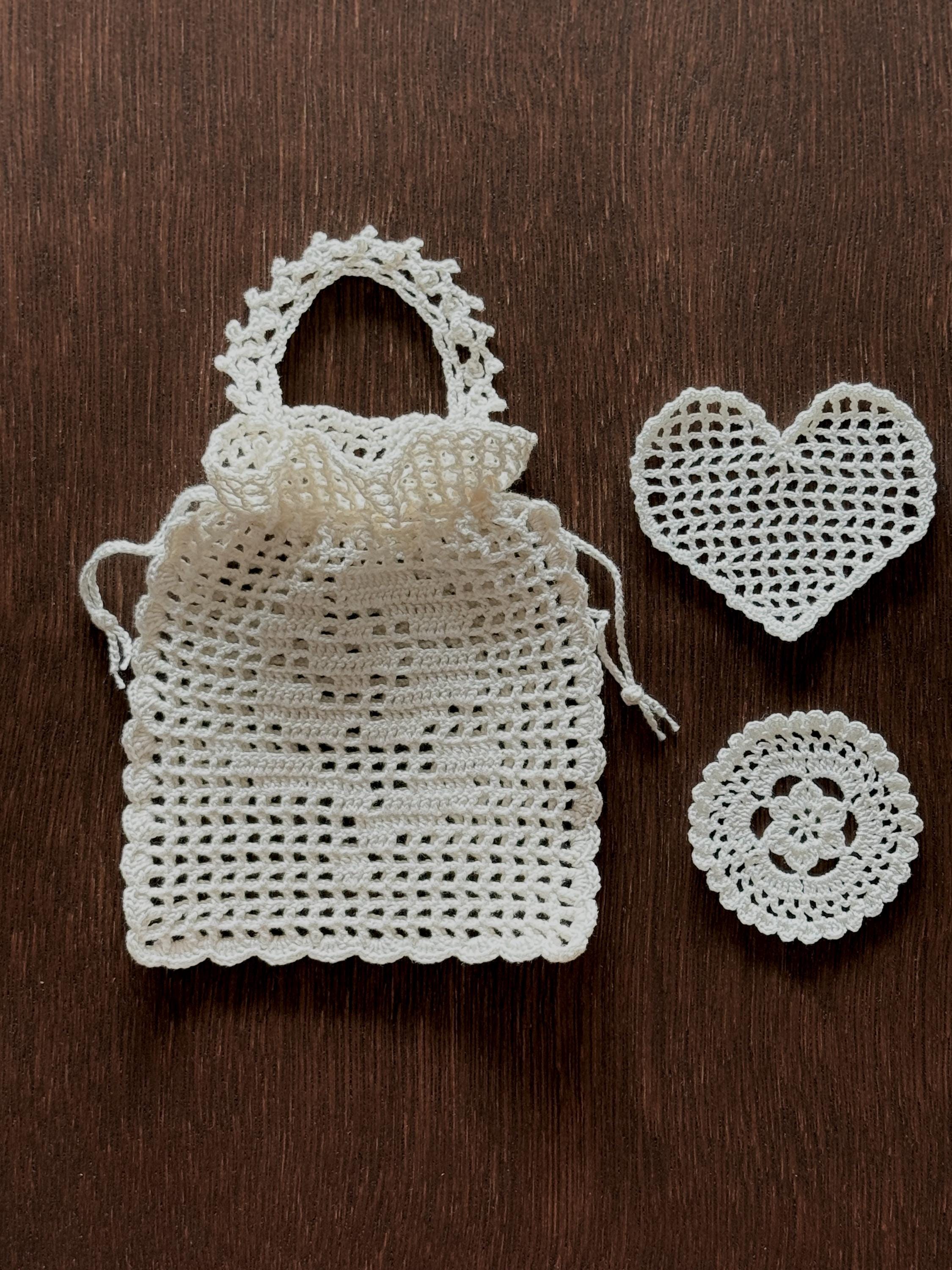 Filet Crochet Pattern Spring Lace Pouch, Checkered Floral Pouch PDF ...