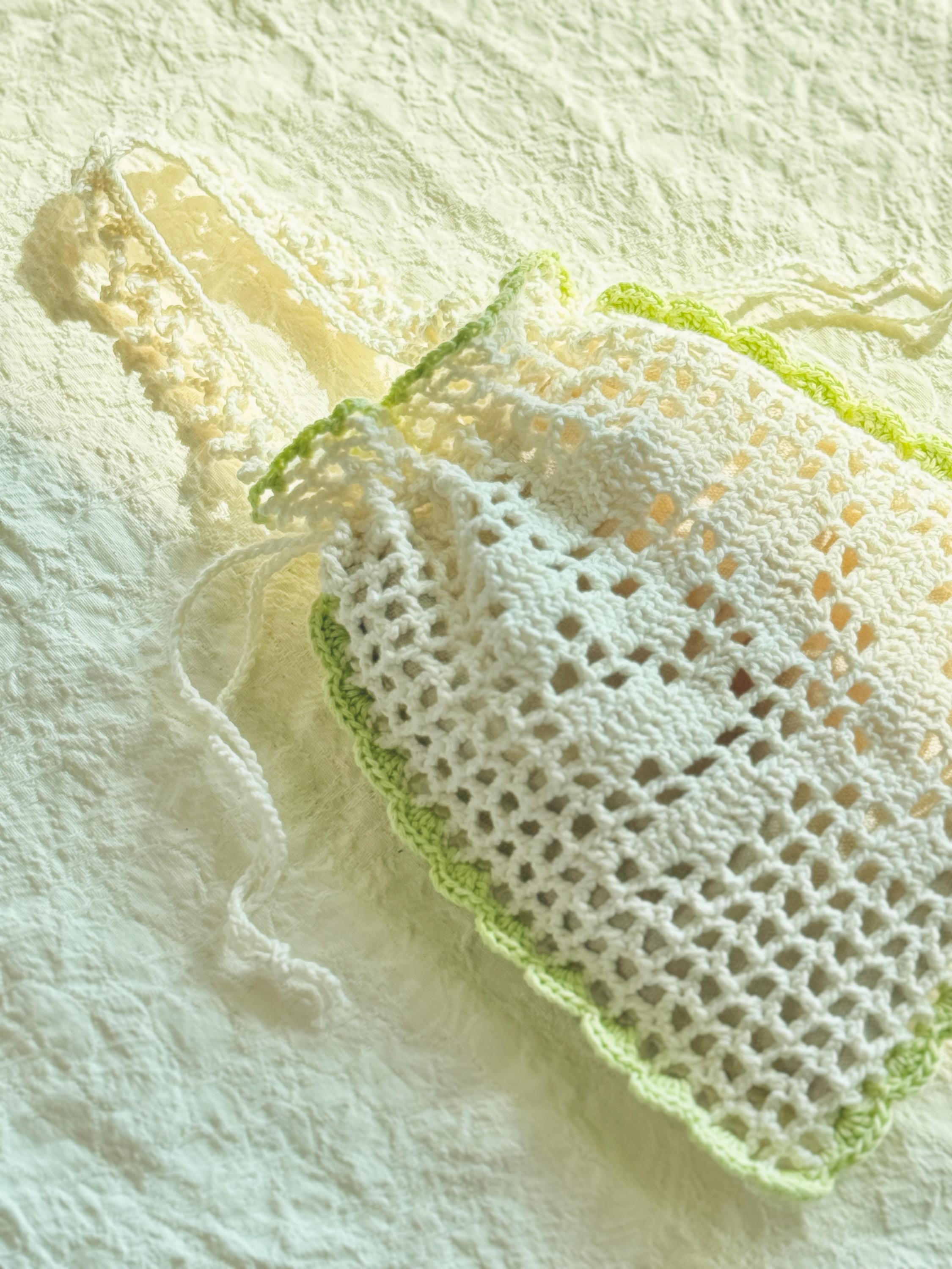Filet Crochet Pattern Spring Lace Pouch, Checkered Floral Pouch PDF ...
