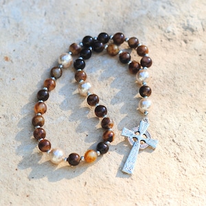 Protestant Prayer Beads,Methodist,Episcopal,Angelican Rosary, Pocket Rosary, Celtic Cross.
