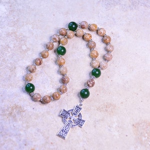 Protestant Prayer Beads,Methodist,Episcopal,Angelican Rosary, Pocket Rosary, Celtic Cross.