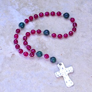 Protestant Prayer Beads,Methodist,Episcopal,Angelican Rosary, Pocket Rosary, Celtic Cross.