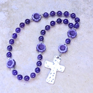 Protestant Prayer Beads,Methodist,Episcopal,Angelican Rosary, Pocket Rosary, Celtic Cross.