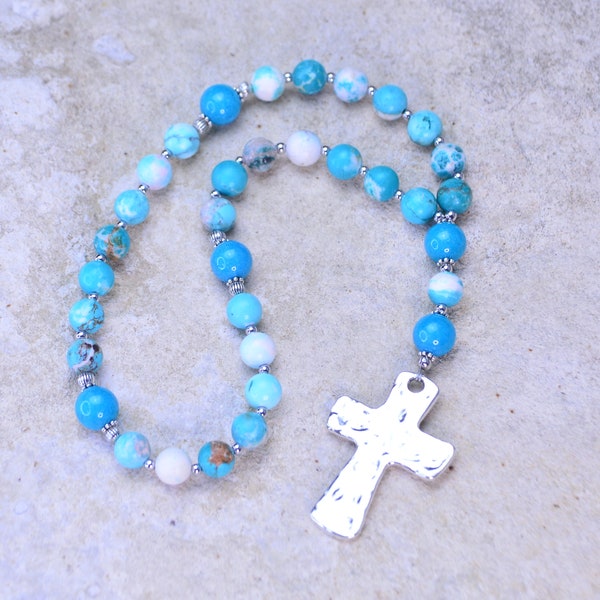 Protestant Prayer Beads,Methodist,Episcopal,Angelican Rosary, Pocket Rosary