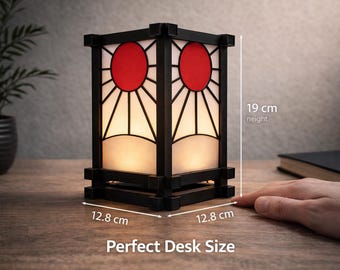 Anime Style Lamp 3D Printed – Aesthetic Desk Light – Cozy Night Light for Gaming Setup – Anime Room Decor