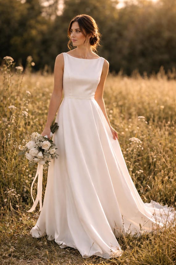 a line bridesmaid dresses uk Ellen Chiffon Dress Size:FR 46 sexy corset styles 2018 wedding Pick your 90's style