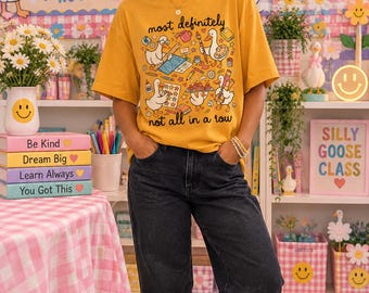ganz bestimmt nicht alle hintereinander Lehrer-T-Shirt