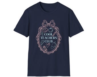 Lehrer-Verein T-Shirt | Pastell Schleife Klassenzimmer Bekleidung