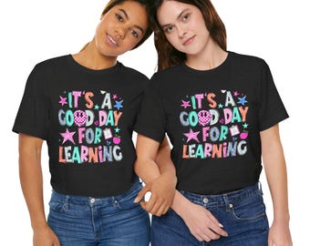 Heute ist ein guter Tag zum Lernen – T-Shirt | Kinder, Schule, Lehrer, Schulanfang
