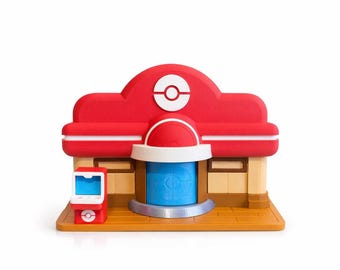 Pokopia Center Console Holder, Pokemon Switch Dock Organizer, 3D Printed Nintendo Switch Stand,Gaming Desk Organizer|Glow in the Dark Option