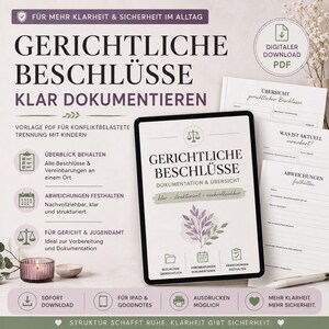 Modello PDF per documentare le decisioni | Documentazione degli accordi giudiziari e di affidamento | Separazione conflittuale con figli | Organizzatore per la genitorialità condivisa