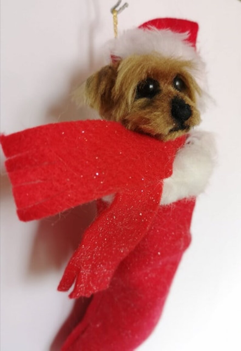 Custom made dog replica Christmas decoration Gift for dog lover Dog Gift Yorkie -Tree Decoration Yorkie Dog Replica Pet Memorial