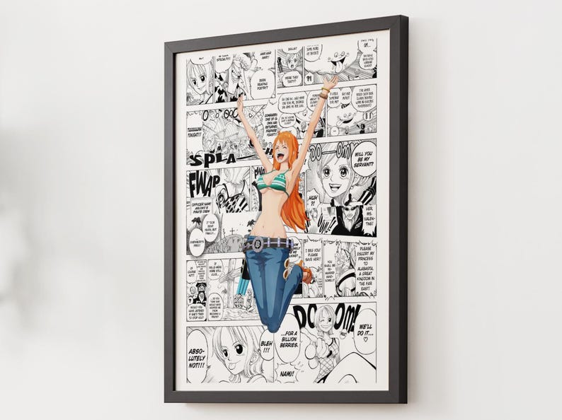 Nami Help Panel Nami | One Piece Manga Wall Art | Anime Fan Art (digital Download) - Etsy