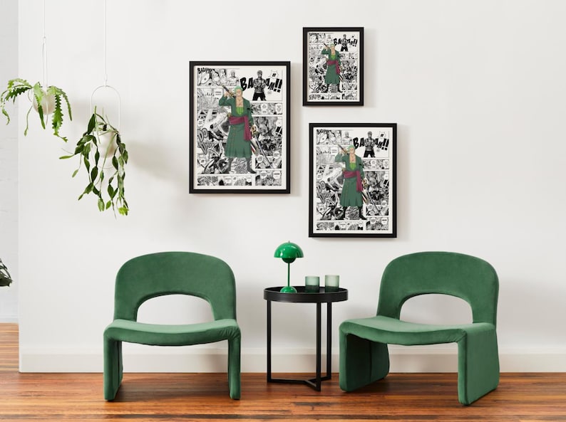 Roronoa Zoro | One Piece Manga Wall Art | Anime Fan Art (Digital Download)