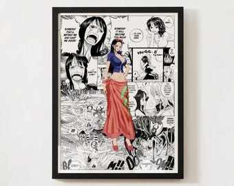 Nico Robin | One Piece Manga Poster | Anime Fan Art (Digital Download)