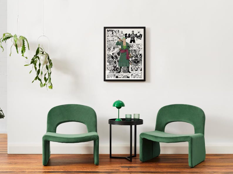 Roronoa Zoro | One Piece Manga Wall Art | Anime Fan Art (Digital Download)