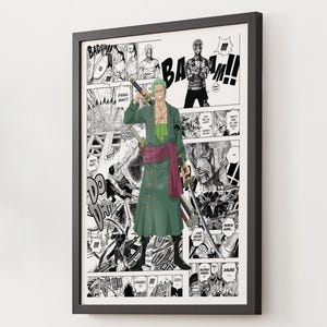 Roronoa Zoro | One Piece Manga Wall Art | Anime Fan Art (Digital Download)