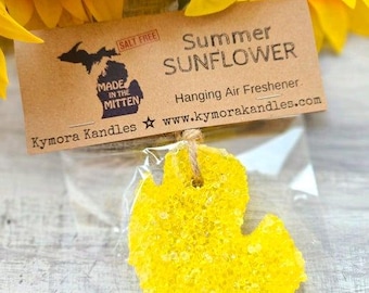 Floral- Michigan Mitten Air Fresheners/ Aroma Beads/ Car/ RV/ Fragrance/ Hanging Air Fresheners/ Mitten Shaped/ Scents/ Flowers