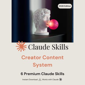 Creator Content System | 6 Claude AI Skills | LinkedIn Posts, X Threads & Newsletter Drafting (Instant Download)