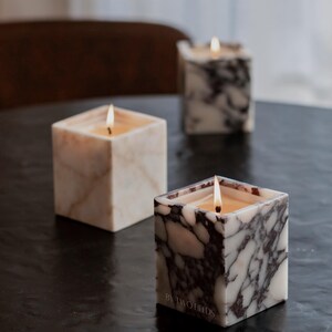 Calacatta Refillable Candle System