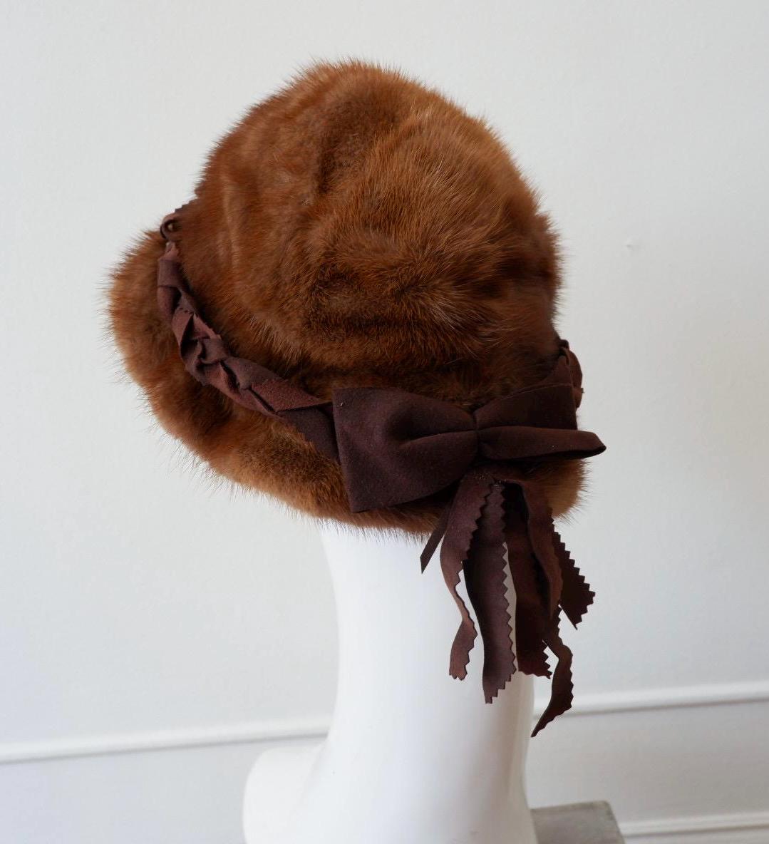 Vintage Mink Fur Cloche - Etsy New Zealand display picture 1