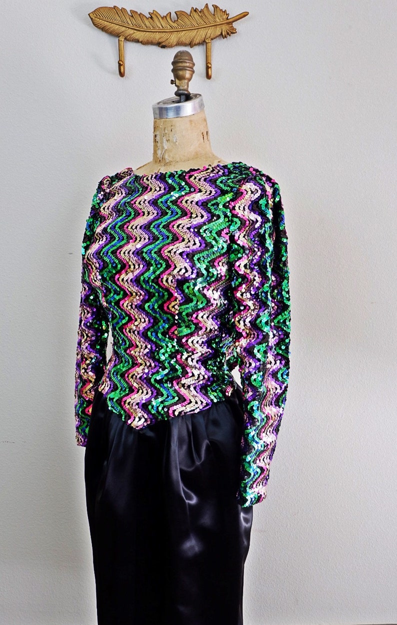 pink and green sequin shirt dress