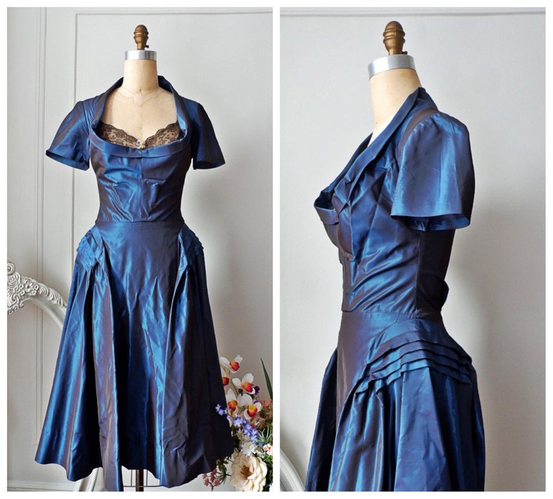 1950s Royal Blue Dress Jacket
