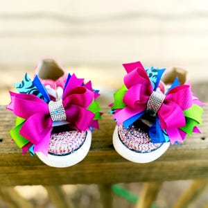 Anna Inspired Sparkle Shoes with Bows | Girls Dress Up Footwear image 4