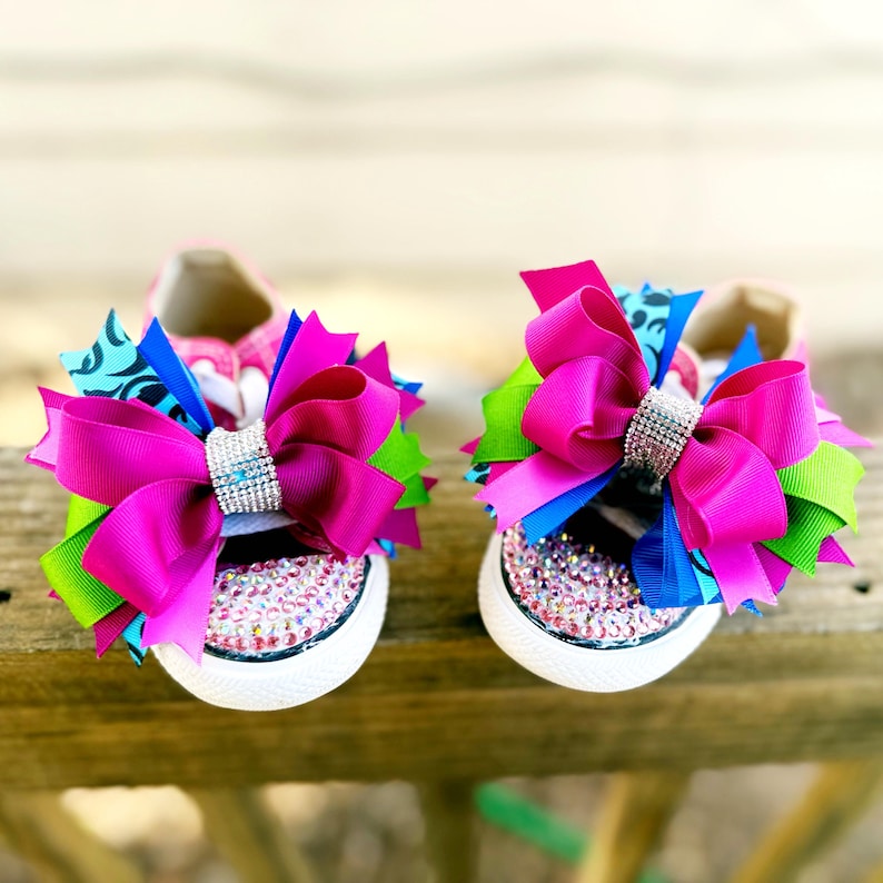 Anna Inspired Sparkle Shoes with Bows | Girls Dress Up Footwear image 4