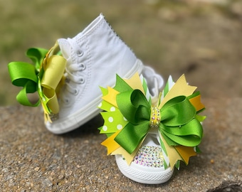 Tiana Inspired Sparkle Shoes with Bows | Girls Dress Up Footwear
