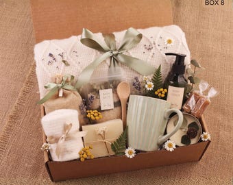 Hygge Gift Box with Blanket | Sending a Hug Care Package | Sympathy & Thinking of You Gift Basket