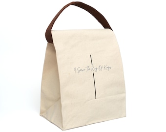 I Serve The King Of Kings Canvas Lunch Bag