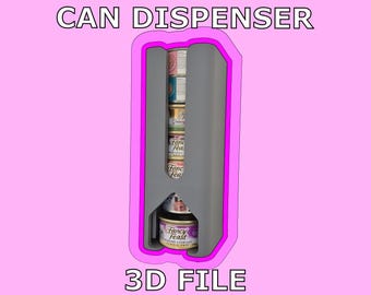 Dispenser per cibo per gatti in lattina - File STL