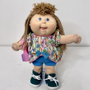 Cabbage Patch Doll Pretty Crimp N' Curl 1990 Blonde 1st Edition W/ Hair Crimper