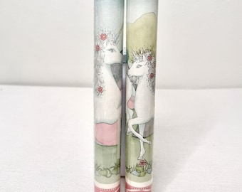Borden Inc Unicorn Wallpaper Border 2 Prepasted 15ft Rolls WB350 Vintage Sealed