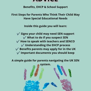 SEN Help for Parents Special Needs Support EHCP Benefits Guidance 1 1 SEN Support
