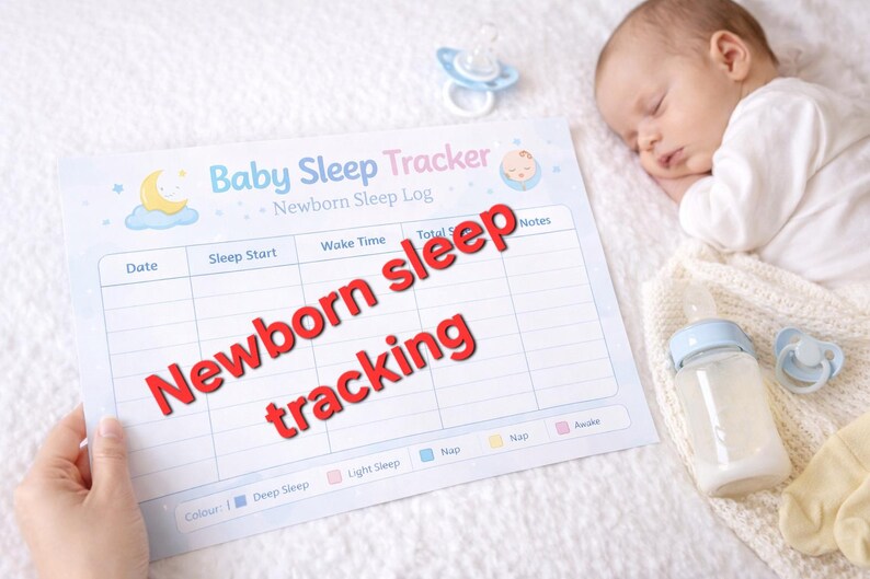 Baby Sleep Tracker Printable | Newborn Sleep Log | Infant Sleep Chart ...