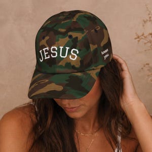 Embroidered Faith Message Hat Jesus Baseball Cap Christian Adjustable Cotton Religious Dad Gift Church Member Inspirational Women Men Unisex