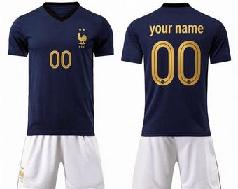 Maglia da calcio personalizzata con nome, numero e logo della squadra, uniforme sportiva di squadra, maglia della squadra per la Coppa del Mondo 2026, regalo di compleanno per uomini, donne e bambini.