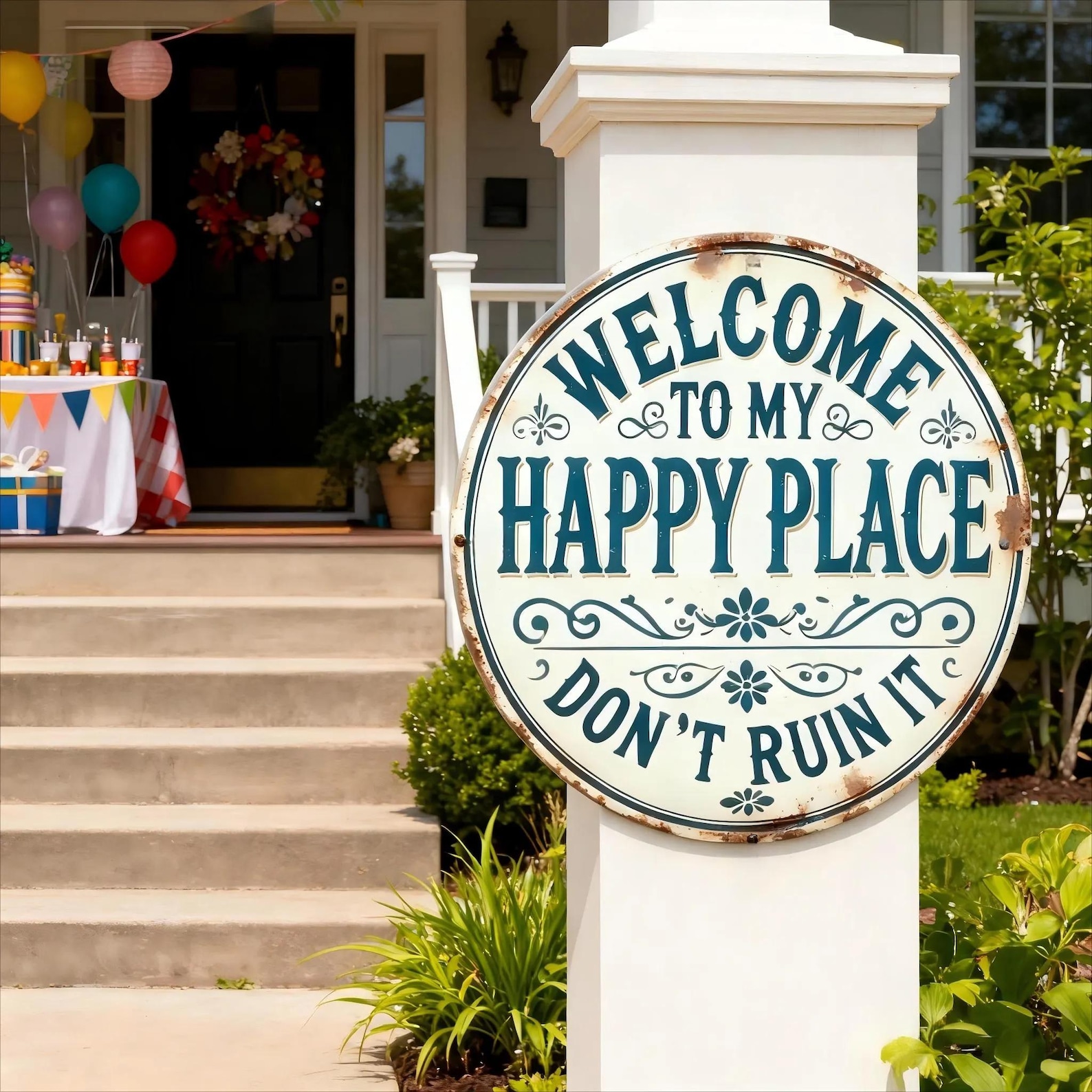 Humorous Place Funny Metal Sign