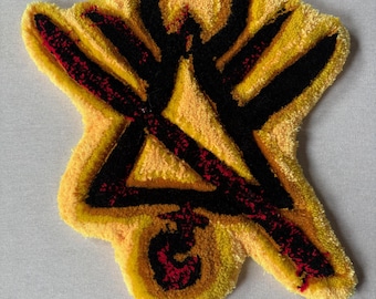 Yellowjackets Symbol Handmade Tufted Rug