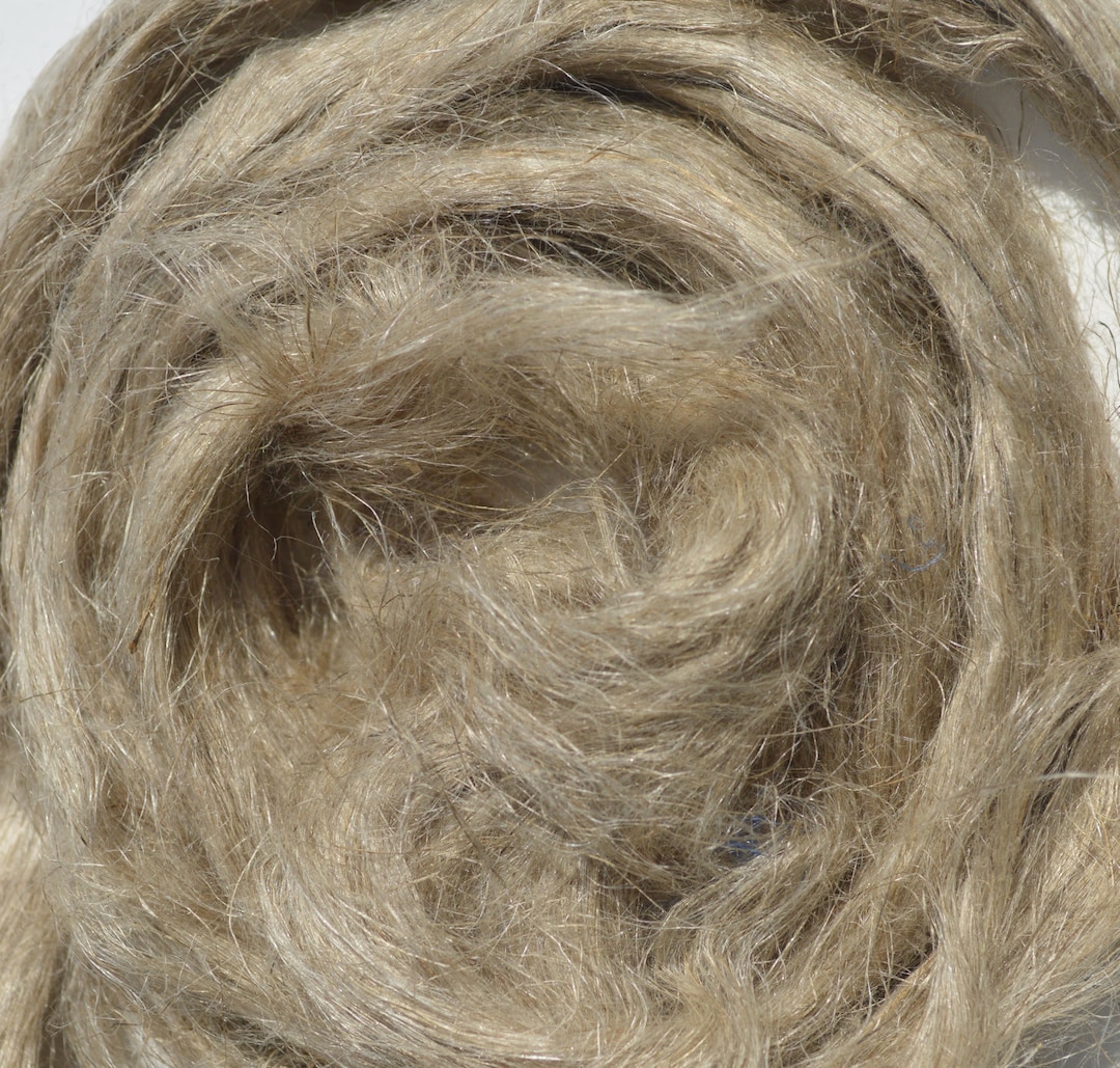 Flax Fiber Roving Combed Top Natural Brown Undyed 2oz 4oz Fiber for ...