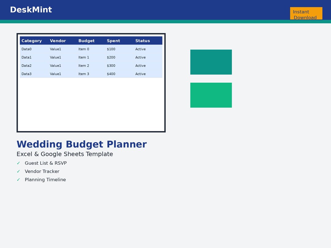 Wedding Budget Planner Spreadsheet Excel Wedding Expense Tracker ...